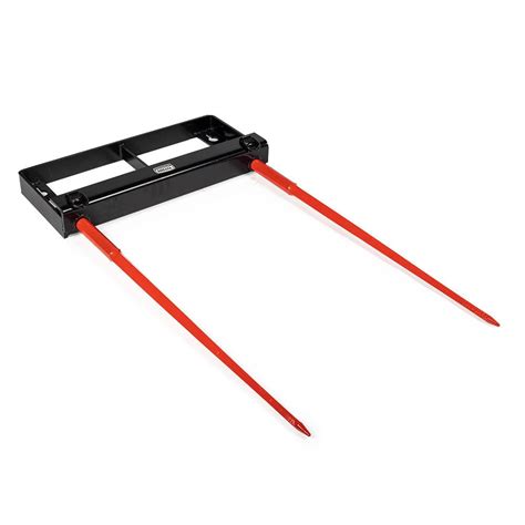 skid steer prong|universal skid steer hay bale spear.